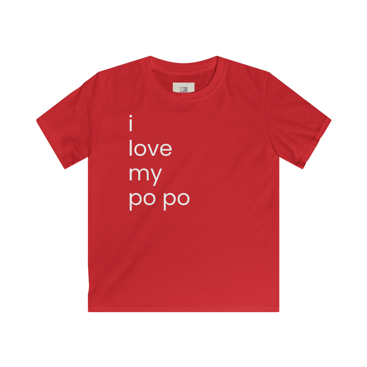 Kids 'i love my po po' Softstyle Tee