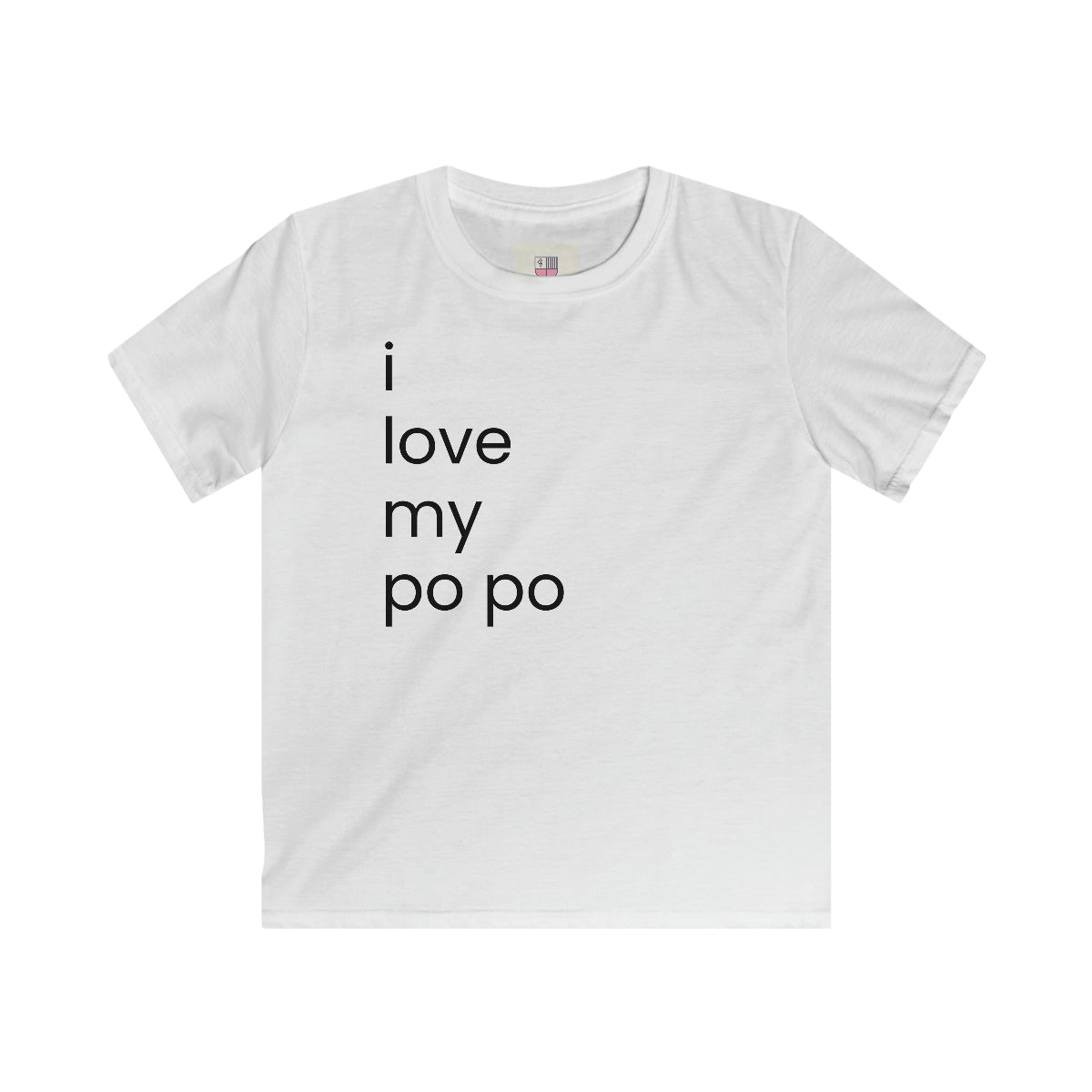 Kids 'i love my po po' Softstyle Tee