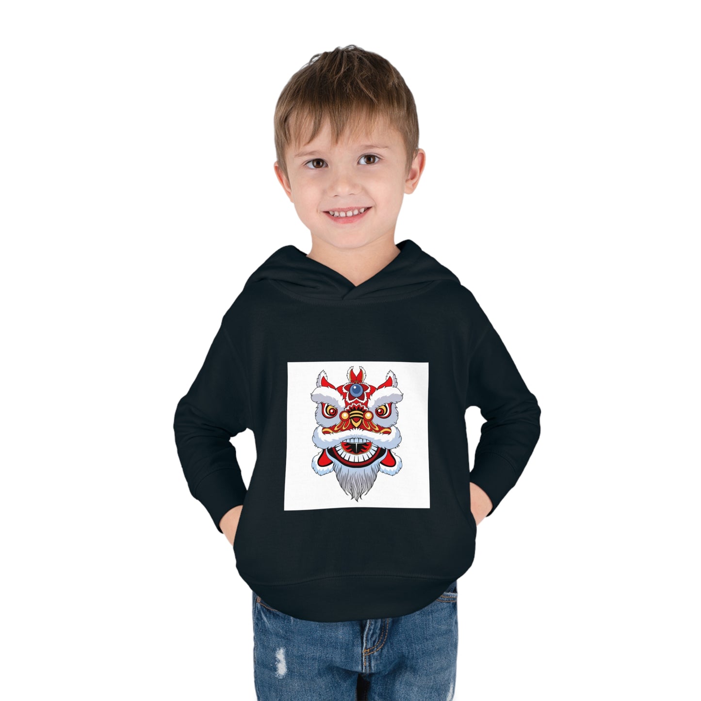 Lion Dance Toddler Pullover Fleece Hoodie