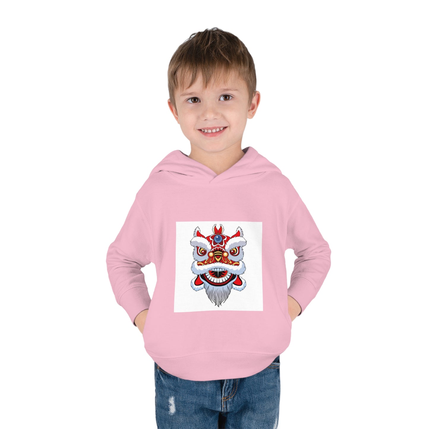 Lion Dance Toddler Pullover Fleece Hoodie