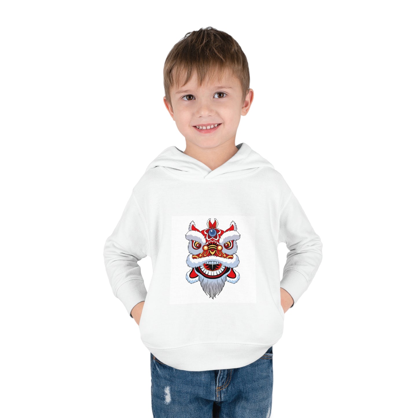 Lion Dance Toddler Pullover Fleece Hoodie