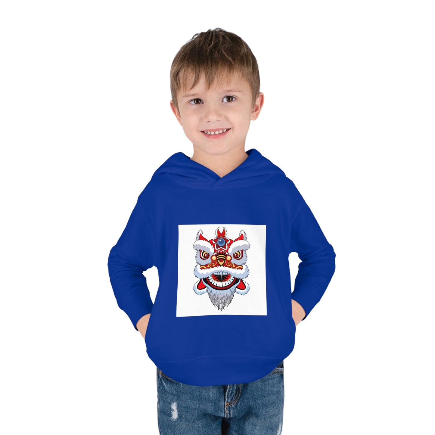 Lion Dance Toddler Pullover Fleece Hoodie