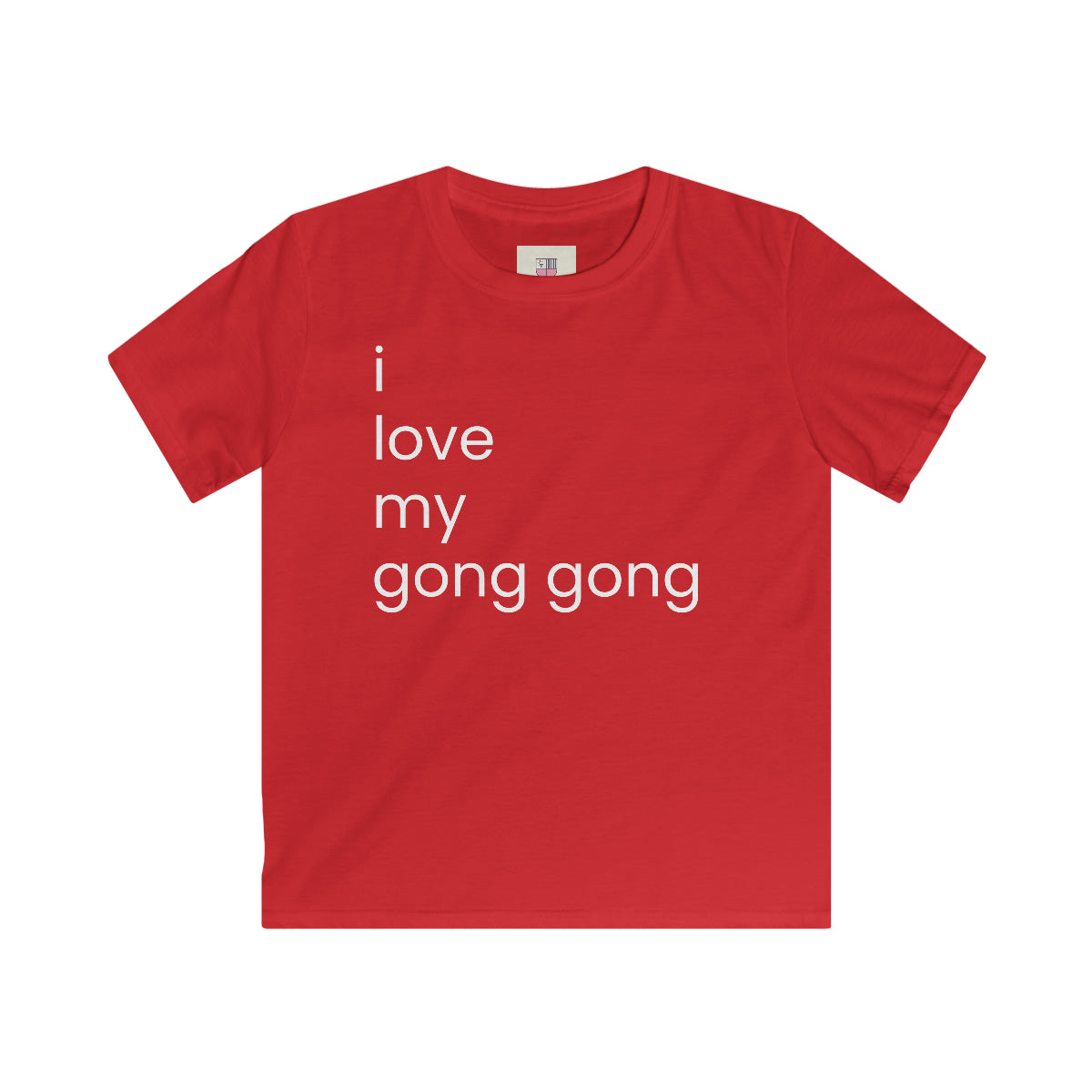 Kids 'i love my gong gong' Softstyle Tee